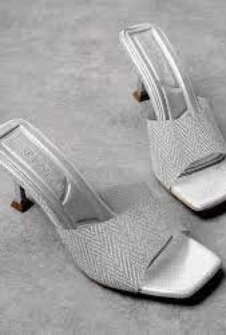 Luart Platin Simli Topuklu Terlik