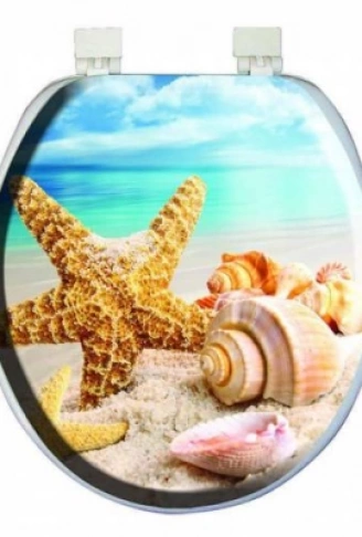 LÜKS DESENLİ YUMUŞAK KLOZET KAPAK PUF (4940)