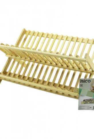 LÜX AHŞAP BAMBU BULAŞIK - TABAKLIK TEZGAH ÜSTÜ 46X33CM (4940)