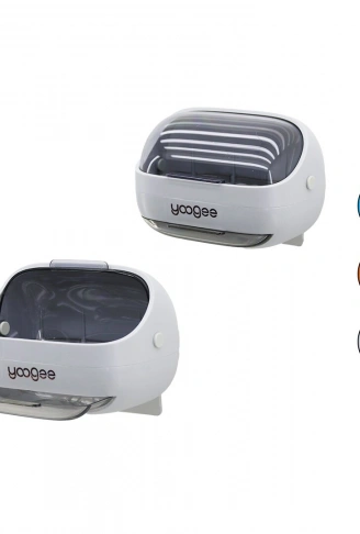 LÜX KATI SABUNLUK RENKLİ PLS MİKA KRİSTAL AÇ-KAPA PENCERELİ - ATIK SU ÇEKMECELİ YAPIŞKANLI MONTAJ (4940)