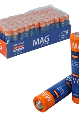 MAG BATTERIES MG-26172 KARBON ÇİNKO AAA 60LI İNCE KALEM KUMANDA PİLİ (R03 UM-4) (4940)