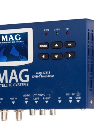 MAG MG-17313 LCD EKRANLI HD-RF CONVERTER FULL HD DVB-T ENCODER MODULATOR (DVB-T/AV/HDMI) (4940)