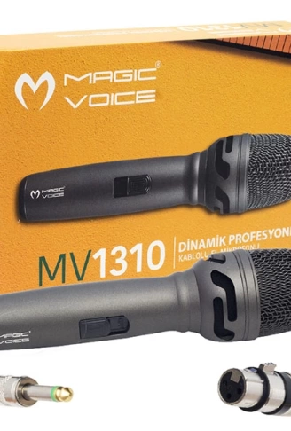MAGICVOICE MV-1310 DİNAMİK PROFESSIONAL KABLOLU EL MİKROFONU (5 METRE KABLOLU) (4940)