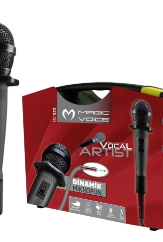 MAGICVOICE MV-525 DİNAMİK PROFESSIONAL KABLOLU EL MİKROFONU ( 4.5 MT KABLOLU ) (4940)