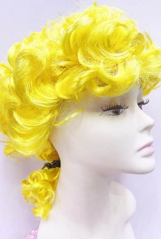 Marquis Baroque Peruk Barok Dönem Yargıç Peruğu Sarı Renk (4940)