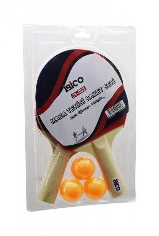 MASA TENİSİ PİNPON RAKET SETİ 2PCS RAKET - 3PCS TOP (4940)
