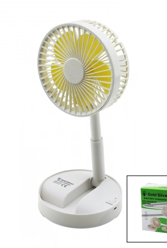 MASA ÜSTÜ VANTİLATÖR USB ŞARJIL KATLANIR FAN=13.6CM - UZAYAN AYAK=11-16CM 180 DERECE TELEFONLUKLU GS-275 (4940)