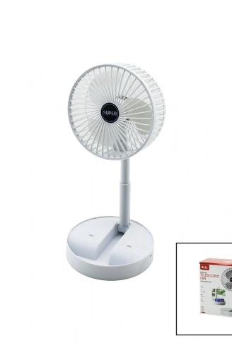 MASA ÜSTÜ VANTİLATÖR USB ŞARJLI KATLANIR FAN=16.4CM - UZAYAN AYAK=12.5-19CM 180 DERECE DÖNEBİLEN TELEFONLUKLU BWFN-11 (4940)