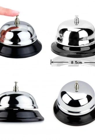Masaüstü Dekoratif Otel Resepsiyon Görevli Çağırma Zili Çanı (4940)