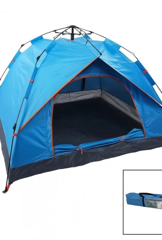 MAVİ - ÇİFT ASTARLI OTOMATİK KAMP ÇADIR 200X200X135CM AC-6635 (4940)