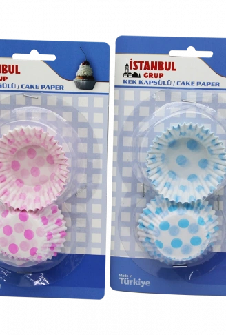 MAVİ KARTELA - ORTA MUFFİN KAĞIT KEK KAPSÜLÜ (4940)