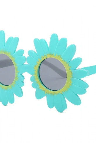 Mavi Renk Papatya Şekilli Parti Gözlüğü 18x10 cm (4940)