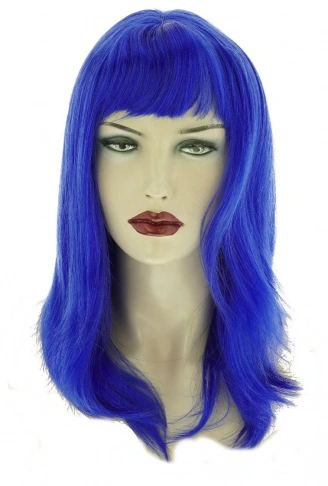Mavi Renk Uzun Parti Peruğu (4940)