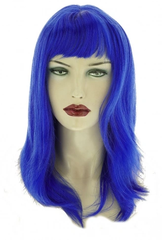Mavi Renk Uzun Parti Peruğu (4940)