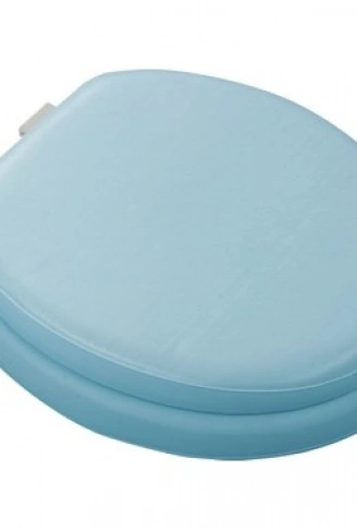 MAVİ YUMUŞAK KLOZET KAPAK BÜYÜK PUF  42x41 cm (4940)