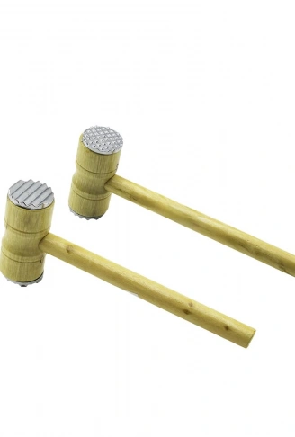 METAL ÇİFT BAŞLI AHŞAP SAPLI TOKMAK - ET DÖVECEK TOKMAK= 4.3 X 10CM SAPLI=25.5CM (4940)