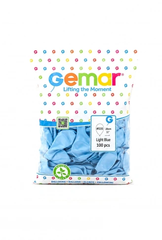 METALİK - AÇIK MAVİ BALON 11 INC - 28CM - 100PCS (4940)