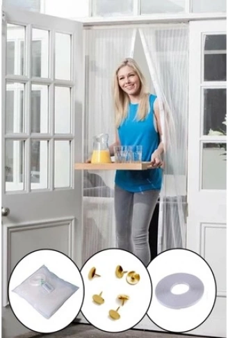 Mıknatıslı Kapı Sinekliği Tül Perde 105 x 205 cm (4940)