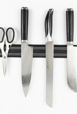 Mıknatıslı Paslanmaz Duvar Bıçak Askısı Standı 33 Cm Aparat (4940)