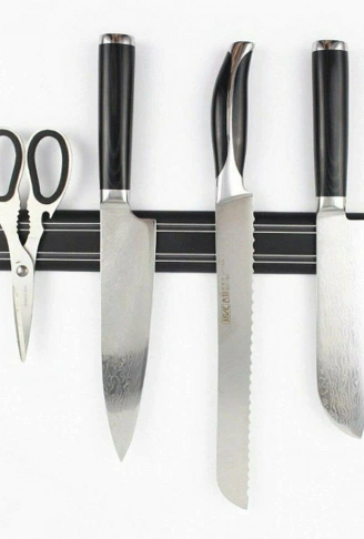 Mıknatıslı Paslanmaz Duvar Bıçak Askısı Standı 33 Cm Aparat (4940)