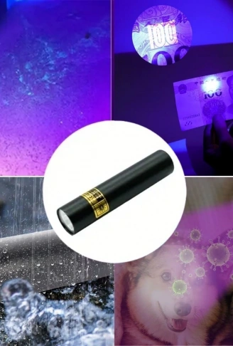 Mini Cep Boy USB İle Şarj Olan Oje Kurutucu Sahte Para Kontol LED UV Mor Işık El Feneri (4940)