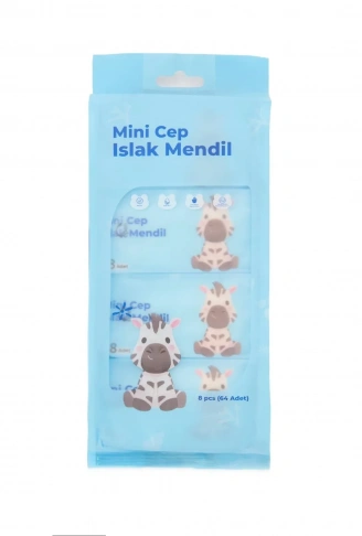 Mini Cep Islak Mendil Günlük Pratik 8'li Paket (4940)
