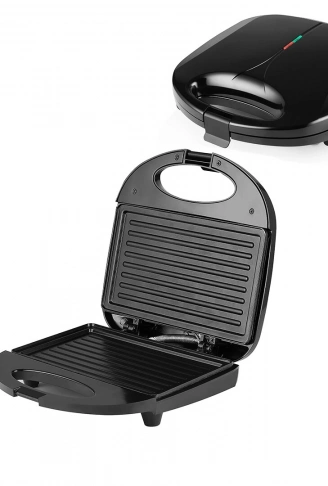 MİNİ ELEKTRİKLİ TOST MAKİNESİ 2 DİLİM  YAPIŞMAZ YÜZEY - KİLİTLENEBİLİR KAPAK 750W SSM-2588 (4940)