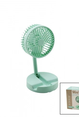 MİNİ FAN W-1630-A SDR-B07 M.ÜSTÜ VANTİLATÖR USB ŞARJLI KATLANIR FAN=12.5CM - AYAK=12.5CM 180 DERECE AYARLI TELEFONLUKLU (4940)