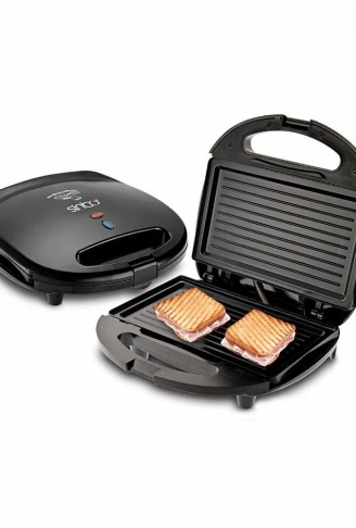 MİNİ GRANİT  ELEKTRİKLİ TOST MAKİNESİ  2 TOST   YAPIŞMAZ YÜZEY   750W  SSM-2513 (4940)