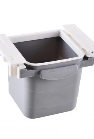 Mini Masa Çöp Kovası Plastik Tezgah Altı Geri Çekilebilir Yapışkanlı Görünmez Bölme Pratik (4940)