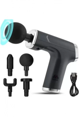 Mini Profesyonel Şarjlı Masaj Aleti 4 Başlıklı KH-800 (4940)