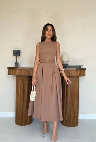 Moccah Halter Yaka Kloş Elbise