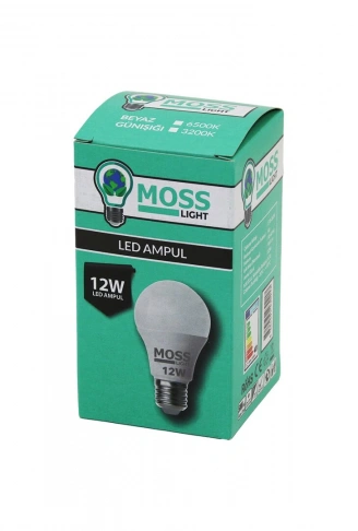 MOSS LIGHT  12W   BEYAZ  LED AMPUL  E27   960Lm   6500K (4940)