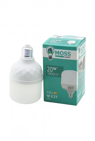 MOSS LIGHT MS-3095 20W  TORCH LED AMPUL PLASTİK E27 1800LUMEN 5.000 SAAT ÖMÜR IP20 220-240V AC (4940)
