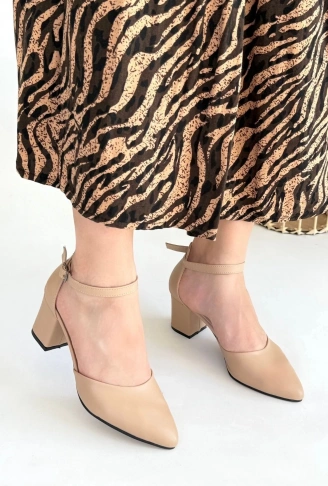 Mulen Nude Cilt Topuklu Ayakkabı