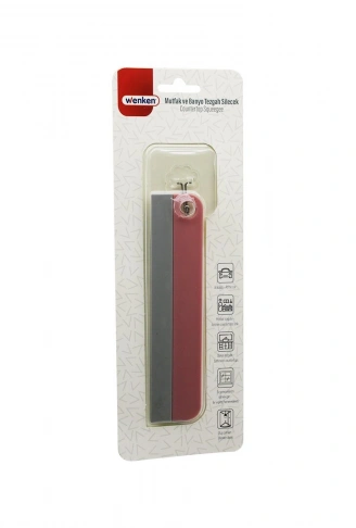 MUTFAK-BANYO TEZGAH OTO-EV PENCERE SİLECEK CAMSİL - ÇEKPAS SAPSIZ - TUTACAKLI ASKILIKLI 17.5CM (4940)