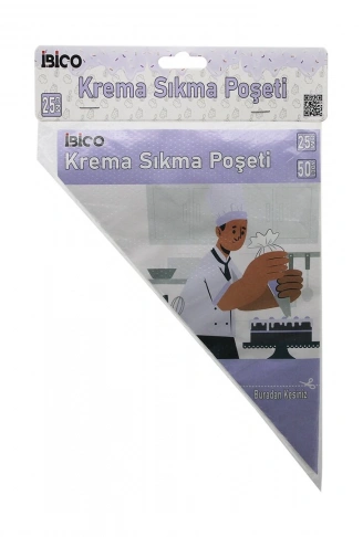 NAYLON 25CM 50PCS KREMA SIKMA POŞETİ TORBASI (4940)