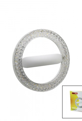 NİSALUCE EAMP-059/1 MİKA KRİSTAL SİMİT MODEL LED AMPUL 36W E27 3 RENK=6500K 2700 LUMEN (4940)