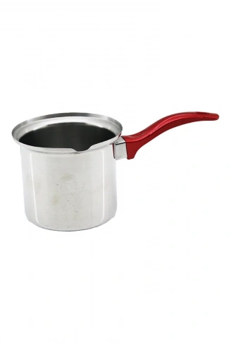 NO-4  ÇELİK CEZVE  KIRMIZI KULP (4940)