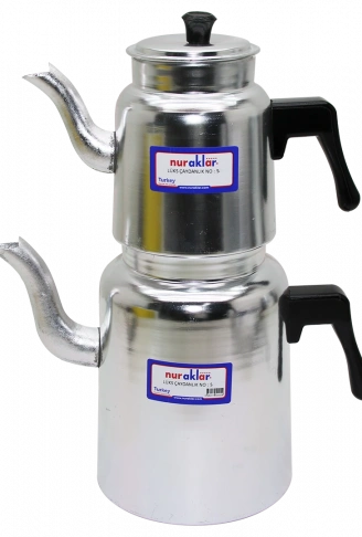 NO-5 LÜKS ALÜMİNYUM ÇAYDANLIK TAKIMI (4940)