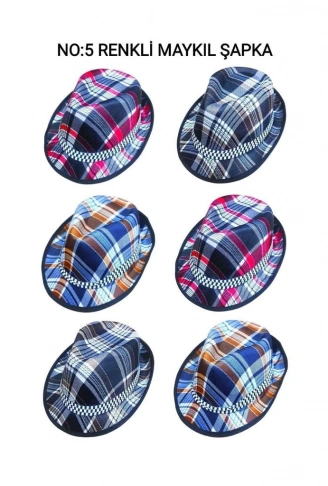 NO-5 RENKLİ MAYKIL ŞAPKA (4940)