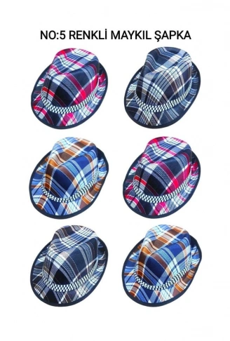 NO-5 RENKLİ MAYKIL ŞAPKA (4940)