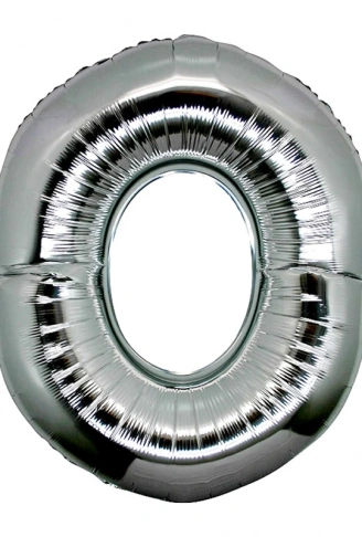 O Harf Folyo Balon Gümüş Renk  40 inç (4940)