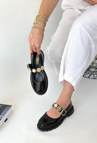 Okira Siyah Rugan Oxford Ayakkabı