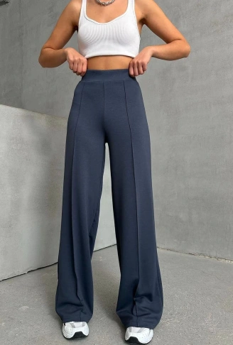 önü çımalı pantolon füme