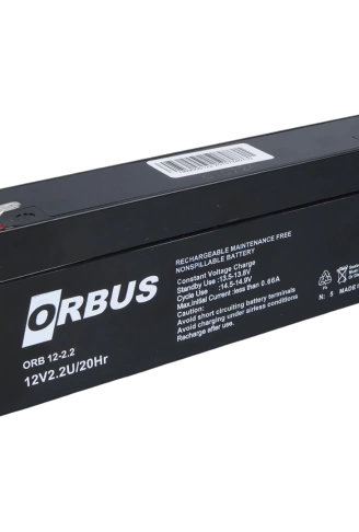 ORBUS 12 VOLT - 2.2 AMPER YATIK UZUN AKÜ (176 X 61 X 33 MM) (4940)