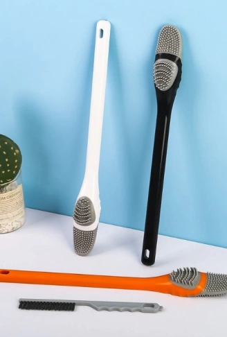 Ördek Tasarımlı Silikon Tuvalet ve İnce Detay Fırçası (4940)