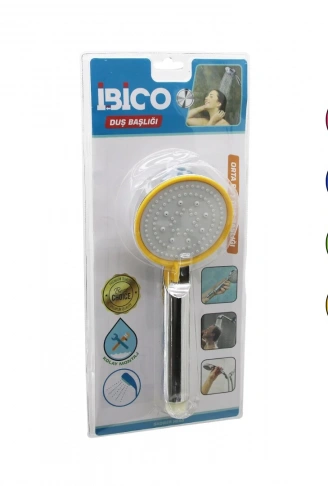 ORTA BOY YUVARLAK=8.7CM DUŞ BAŞLIK KADEMELİ VAKUMLU KROM GÖVDE-RENK.KENAR-BEYAZ ZEMİNSAP:14CM (4940)