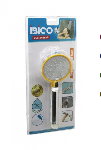 ORTA BOY YUVARLAK=8.7CM DUŞ BAŞLIK KADEMELİ VAKUMLU KROM GÖVDE-RENK.KENAR-BEYAZ ZEMİNSAP:14CM (4940)