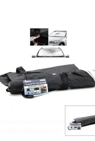 OTO - ARAÇ CAM GÜNEŞLİK ŞEMSİYESİ 10 TELLİ 78X39X130CM (4940)